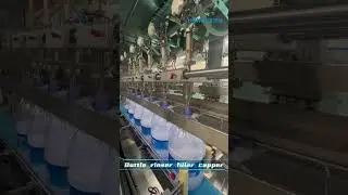 Bottle rinser filler capper #made #machine