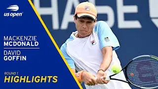 Mackenzie McDonald vs David Goffin Highlights | 2021 US Open Round 1