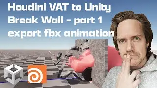 Houdini VAT to Unity Break Wall - part 1export fbx animation