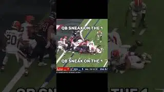 QB sneak ON THE 1 YARD LINE? #football #nfl #shorts #youtubeshorts #nflfootball