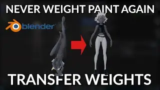 Transfer Weights - Blender Tutorial