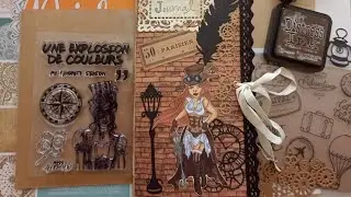 TUTO CARNET de VOYAGE façon JUNK JOURNAL ENVELOPPE KRAFT #tutorials #carnetdevoyage #junkjournal