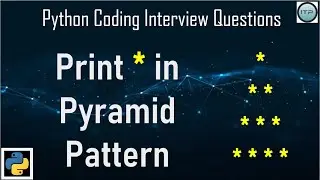 Print * in Pyramid pattern | An IT Professional | Python Coding Interview questions