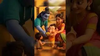 Ganesha & Family Spreading Kindness in the Village🌾 #viral #ganeshji #ganesh #baby #needy #helping