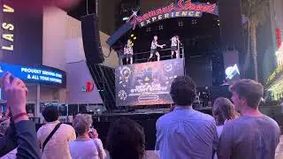 Trampoline show at Fremont celebration Vegas #Vegas