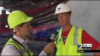 Falcons’ Matt Ryan gets first glimpse inside Mercedes Benz Stadium