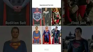Superman and Thor Suit First and Final Design 😯 #shorts #superman #thor #mcu #dceu #marvel #yt #fyp