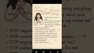 &ldquo;Things I&rsquo;m choosing to stop for my peace ✨&rdquo; #diary #aestheticnotes #aesthetic #genz #motivation