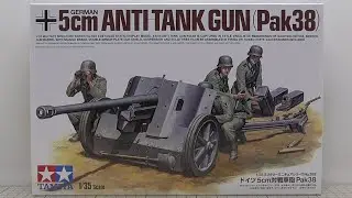 TAMIYA 1/35 5cm ANTI-TANK GUN (Pak38) Unboxing