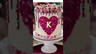 Your dream cake 🤩 according to your first alphabet letter 🥳💖#cake#name#letter#shorts# Mahirana #