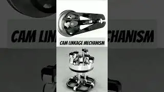 Cam Linkage Mechanical Mechanism | 3D CAD Animation | #Engineering #Design #CAD #Shorts