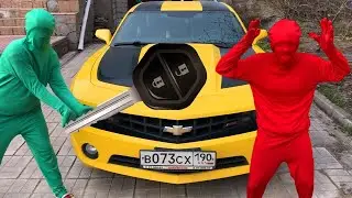 Wizard Green Man Found & Teleported Car Key VS Red Man on Chevrolet Camaro 13+