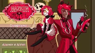 Disegniamo i Personaggi di Hazbin Hotel nel Mio Stile - Alastor e Nifty Speedpaint