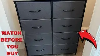 Dresser, Dresser for Bedroom, Drawer Dresser Organizer Storage Drawers Fabric Dresser with 8 Drawers