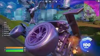 Fortnite Bytes:  Drive distance in Chromed Vehicle