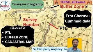 Hydra #FTL #బఫ్ఫర్ జోన్#CadastralMaps #Gummadidala #Telangana #Geography #TSPSC@AnjaneyuluParupally
