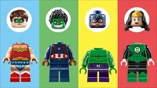Wrong Heads Hulk Lego Superheroes Parody Finger Family Song Nursery Rhymes for Kids and Toddlers
