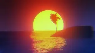 Tropical sunset ( Synthwave )