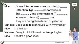 FILL THE BLANK - DIALOG OF USING SOCIAL MEDIA ETHICALLY - LISTENING PRACTICE - HORTATORY EXPOSITION