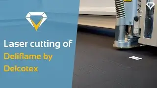 Flame-resistant fabric in laser test - eurolaser