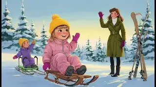🌞 Pesnička pre deti 🌞 Zima všade, Animované video , Slovak kids songs