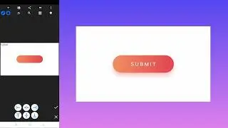 How to Create Submit Button Design by PixelLab Application - UI Design Series