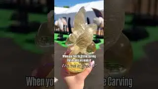 One of a Kind Natural Citrine Parrot Carving  | Denver Gem Show 2025 Rare Find #denvergemshow