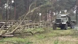 КрАЗ-214 против дерево KrAZ 6x6 vs Tree | Giant Stump Pulling