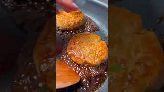 Honey Hoisin Glazed Salmon Burgers with Asian Slaw #recipe #cooking