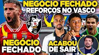 NEGÓCIO FECHADO 😱 VASCO FECHA com DOIS REFORÇOS de SELEÇÃO e ANTIS vão a LOUCURA! 