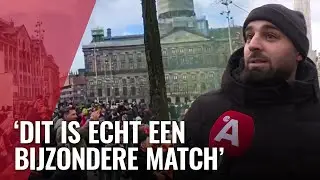 Honderden Turkse fans op de Dam voor Ajax-Galatasaray