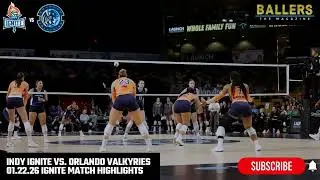 Indy Ignite vs. Orlando Valkyries | Team Highlights | Major League Volleyball | 01.22.26