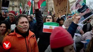 Live: Paris demonstration in solidarity with anti-government protests in Iran