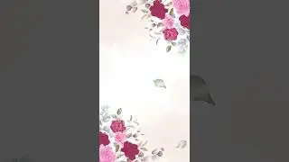 Floral wedding invitation blank template | photo slideshow blank template | Blank wedding slideshow