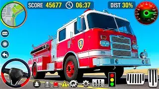 FireFighter Truck Rescue Simulator 3D - Us Emergency 911 Ambulance Driving - Android GamePlay 