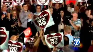 Scots voting Aye or Nae on independence