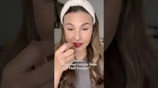 ✨YSL Rouge Volupte Shine &ldquo;Chili Tunique&rdquo;✨Day 12💄 20 Days of Res Lippies for the Holidays #shorts