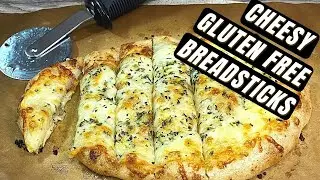 CHEESY GLUTEN FREE BREADSTICKS | Easy Cheesy Garlic Breadsticks