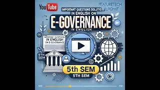 Important Questions Solution in English on e-Governance | RGPV 5th Sem | FeatureTech With Rohit