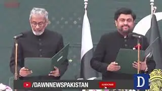 Justice (r) Baqar takes Oath As interim CM Sindh | Kamran Tessori | Dawn News