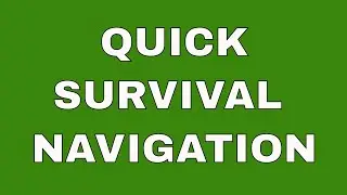 Sun compass - Shadow Stick Method - Directions when you're lost