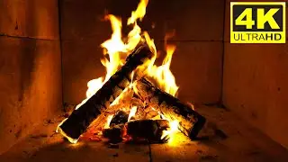 relaxing fireplace sounds for sleeping 1 hour🔥🔥🔥cozy crackling fireplace 4k relaxing