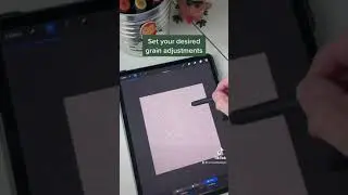 Easy way to add grain to your procreate art!