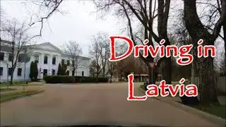 Driving in Latvia Jurmala Kemeri. Spring of 2024