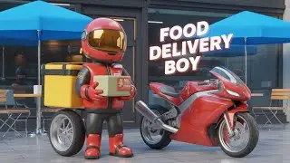 Food Delivery Boy &ndash; Realistic 3D Gameplay Scene | Ultra Graphics