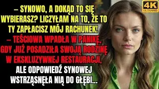 Teściowa postanowiła przerzucić rachunek za bankiet na synową, ale ta odpowiedziała coś, co