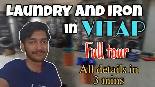 Laundry in VITAP | Full tour | Mini vlog | All details | VITAP #fyp 