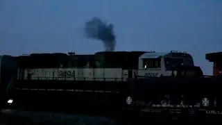 BNSF 9494, Executive EMD SD70MAC - EMD 710 prime mover startup!