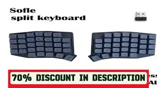 #Sofle Split Ergonomics MX Mechanical Keyboard Hot-swap 2.4G Wireless VIAL Programmable