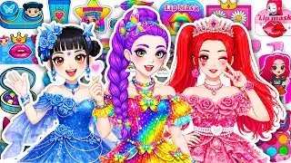 Paper DIY💖Unboxing KPop Demon Hunters RUMI, Mira & Zoey Floral Dress Up 🌷 Hair Care Blind Box | Tana